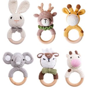 Baby Rattles Plush Rings for Infants