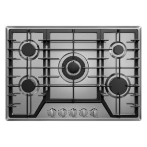 30-Inch Gas Cooktop Convertible – Built-In Stainless Steel Gas Stove with Safety Protection