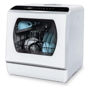 Portable Countertop Dishwasher with Multiple Washing Programs – Compact Energy-Efficient Dishwasher