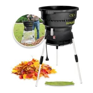 Sun Joe SDJ616 Electric Leaf Mulcher & Shredder 13 Amp 8000 RPM with Adjustable Dial – Mulches 55 Gallons/Min