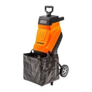 LawnMaster FD1503 15-Amp Electric Wood Chipper Shredder with 1.8-Inch Capacity & 14:1 Reduction Ratio